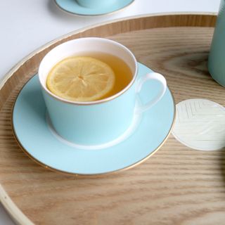 Charlotte Tea Cup & Saucer, Set of 2