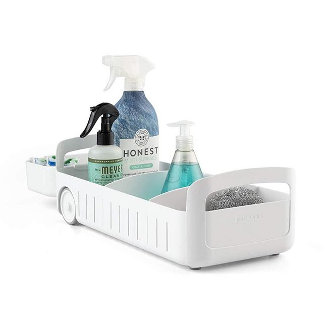 YouCopia RollOut Under Sink Caddy, One Size, White