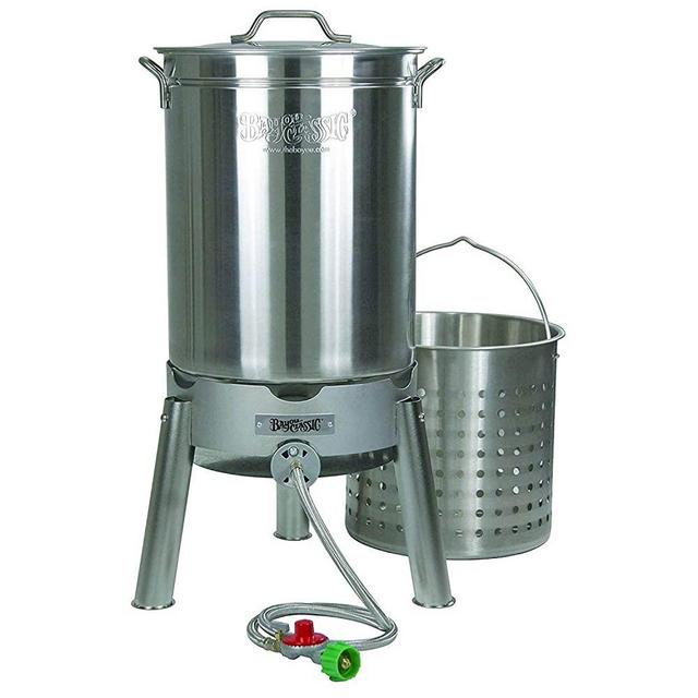 Bayou Classic KDS-144 44-Quart Stainless Steel Cooker Kit