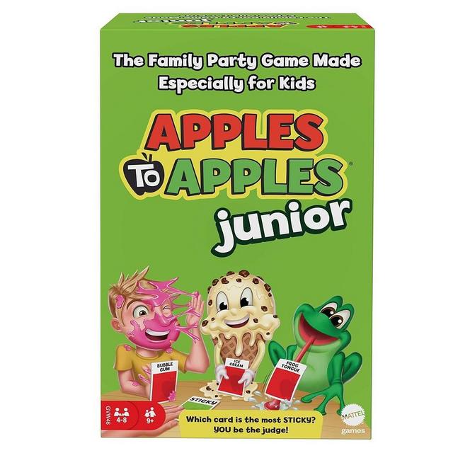 Mattel Games Apples to Apples Junior Kids Game, Card Game for Family Night with Kid-Friendly Words to Make Crazy Combinations