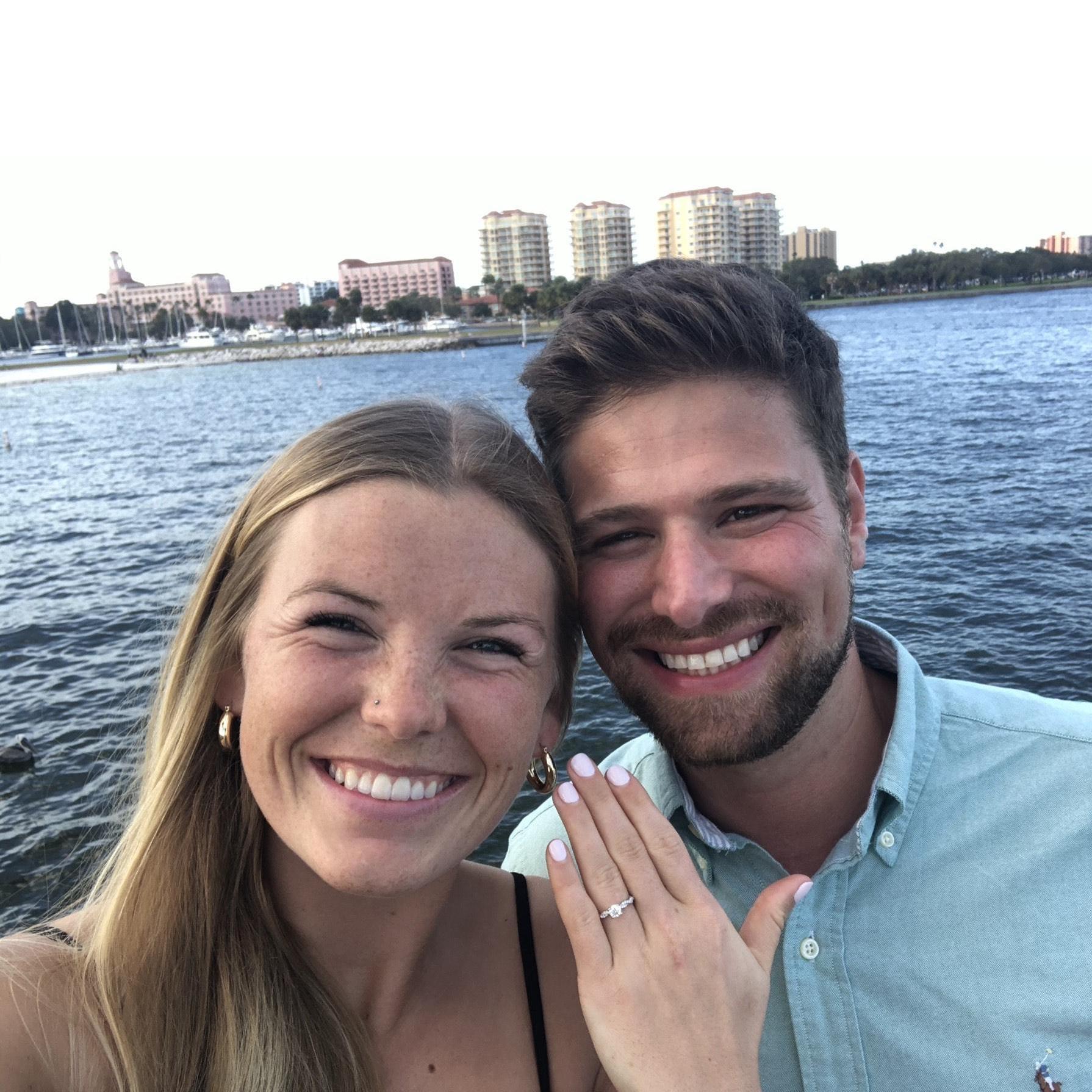 Moments after she said, "Yes!"