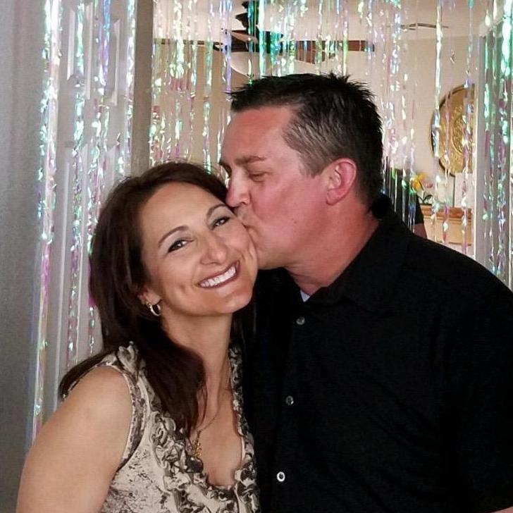 Celebrating Michelle's birthday, 2019