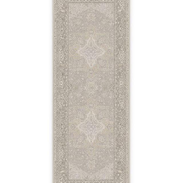 RUGGABLE Machine Washable Runner Rug - Persian Collection - Vintage - 2-Piece Patented Rug System - Maral Heriz Creme 2.5'x7'