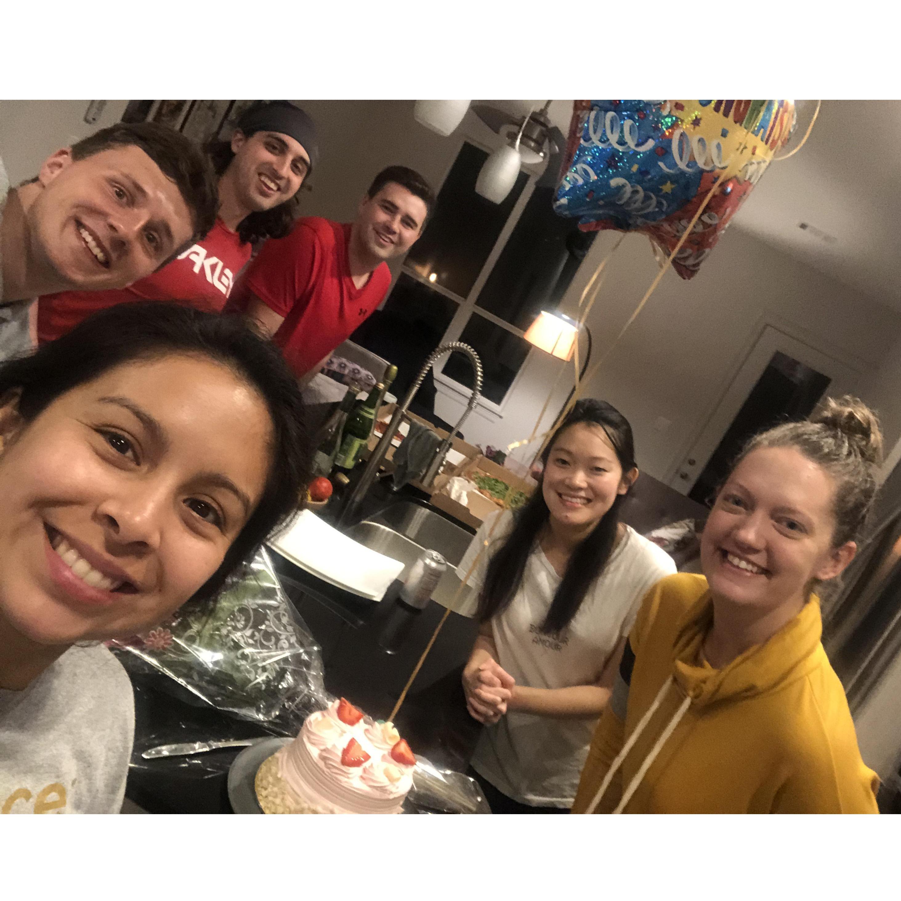 Surprise engagement party from our loving HUB friends!