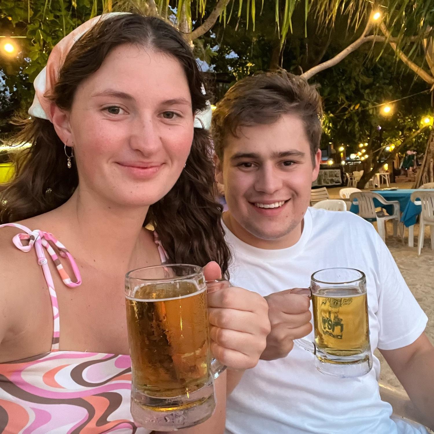 Last dinner on the beach in Phuket, Thailand.
