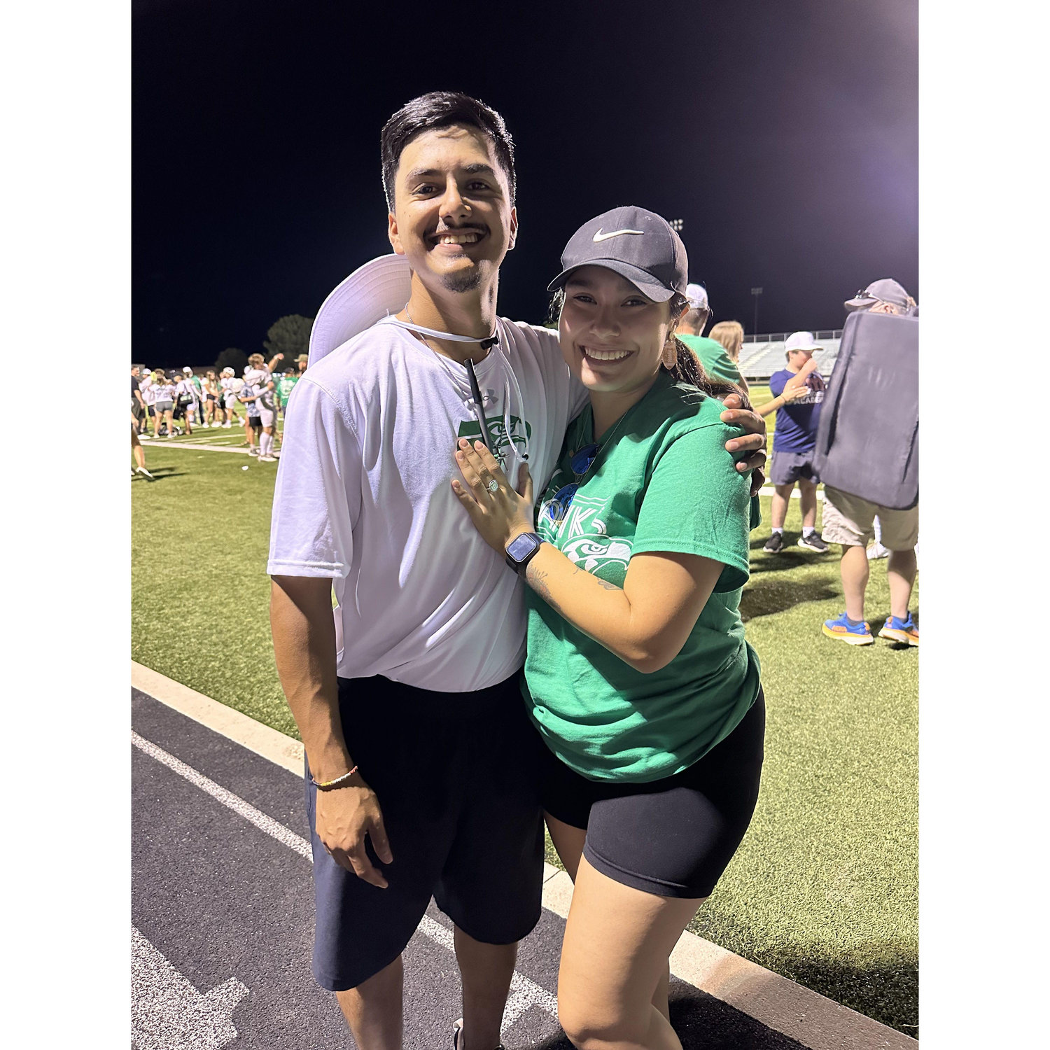 First football game as a coach!