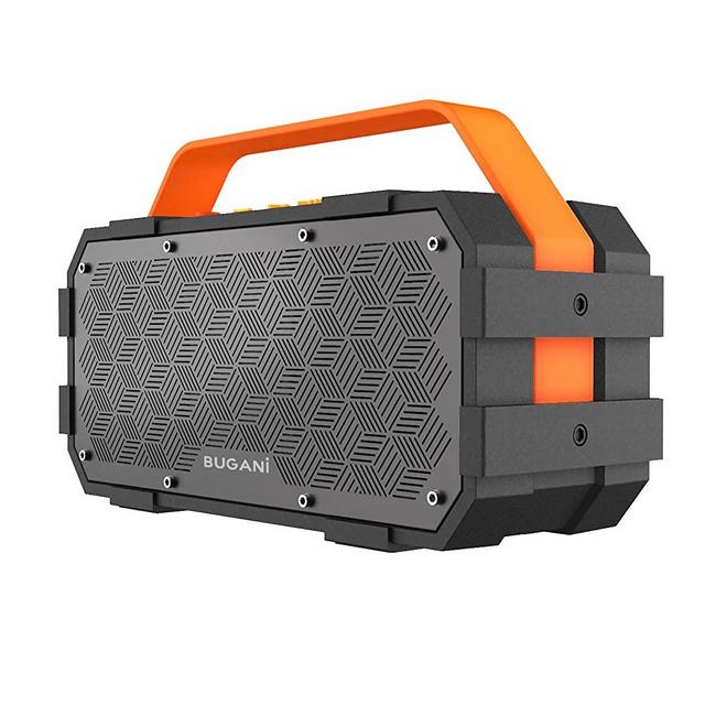 Bluetooth Speaker, Bugani M90 Portable Bluetooth Speaker with 30W Stereo Sound and Deep Bass,Long-Term Playback,Bluetooth 5.0, Support TF Card/AUX, Built-in Mic, for Home.