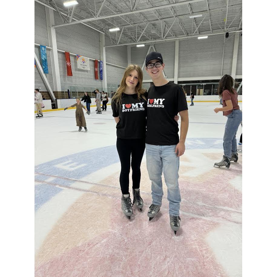 Ty taught Faith how to ice skate!