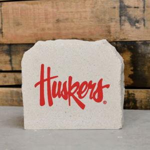 Nebraska Cornhuskers Huskers Script 6x5 Rock - Red