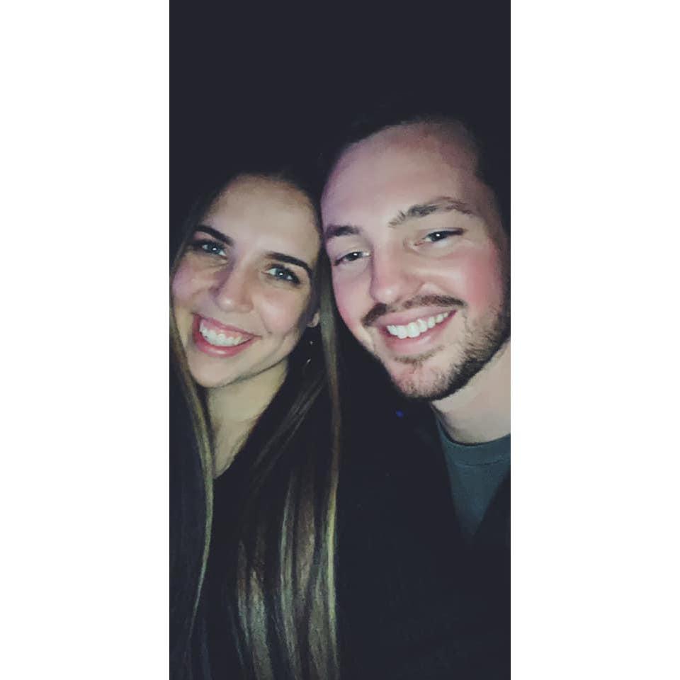 NYE '20/'21 Our first picture together! We had met just 5 days prior. We first went to his friends' house for some drinking games before heading to CF to meet my friends at the bars for the ball drop!