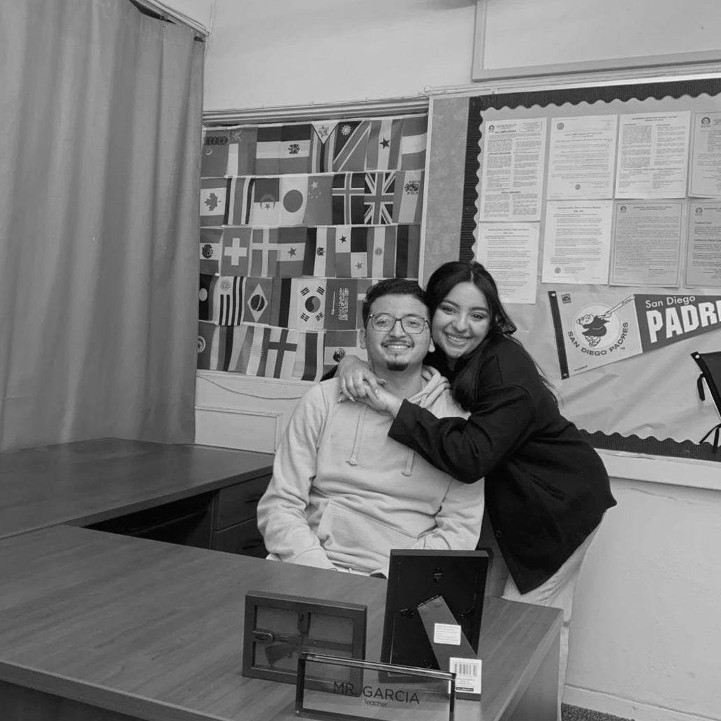 David's first night in his first classroom!