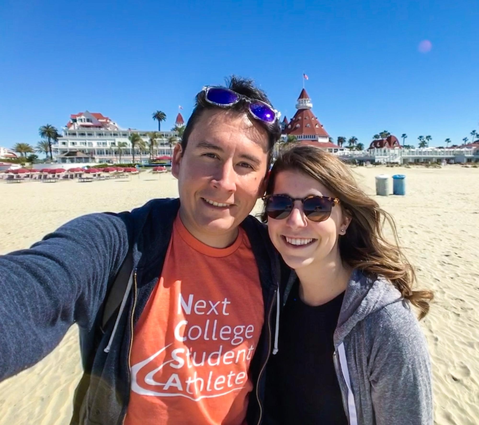 Our first trip together to San Diego