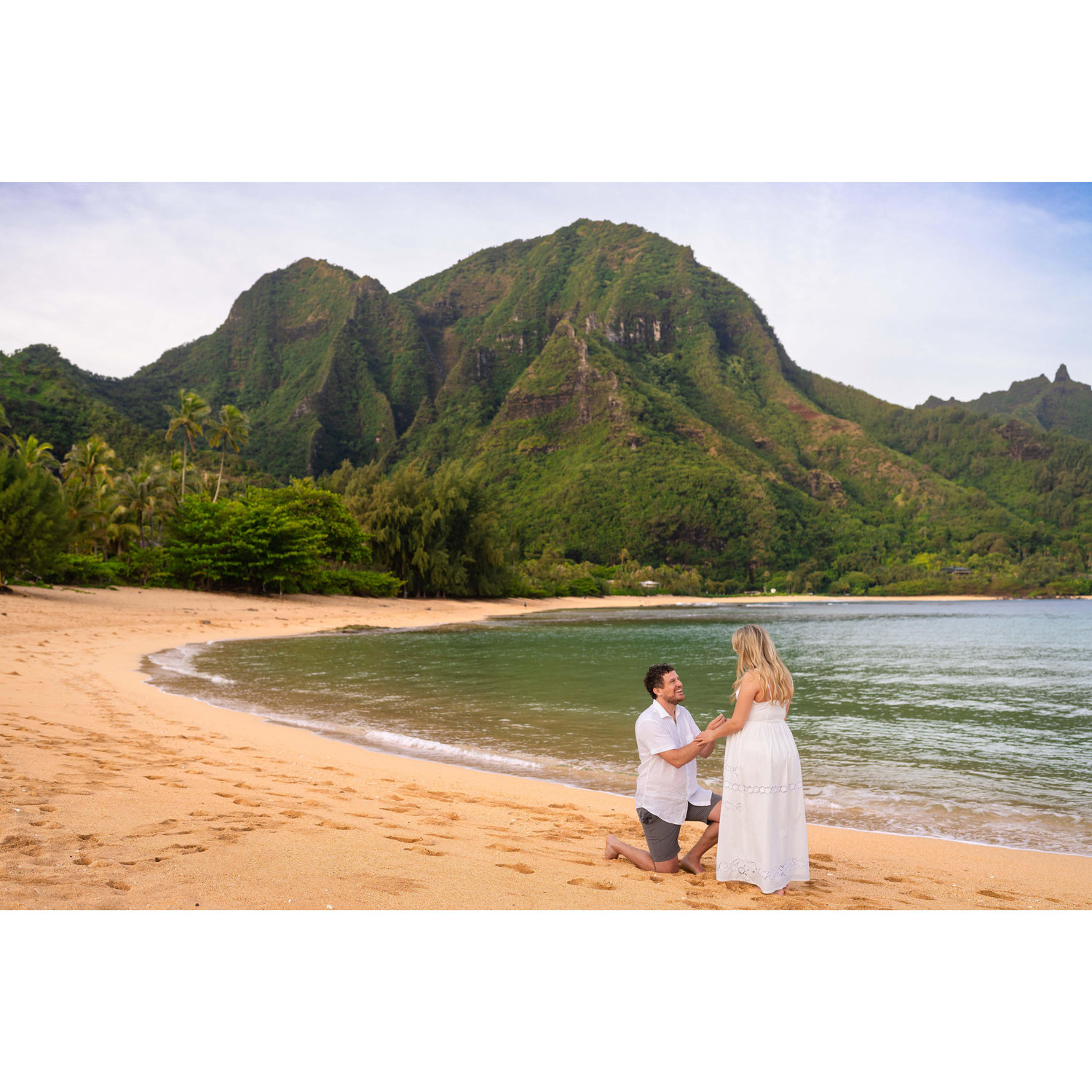 Dave proposing in Kauai