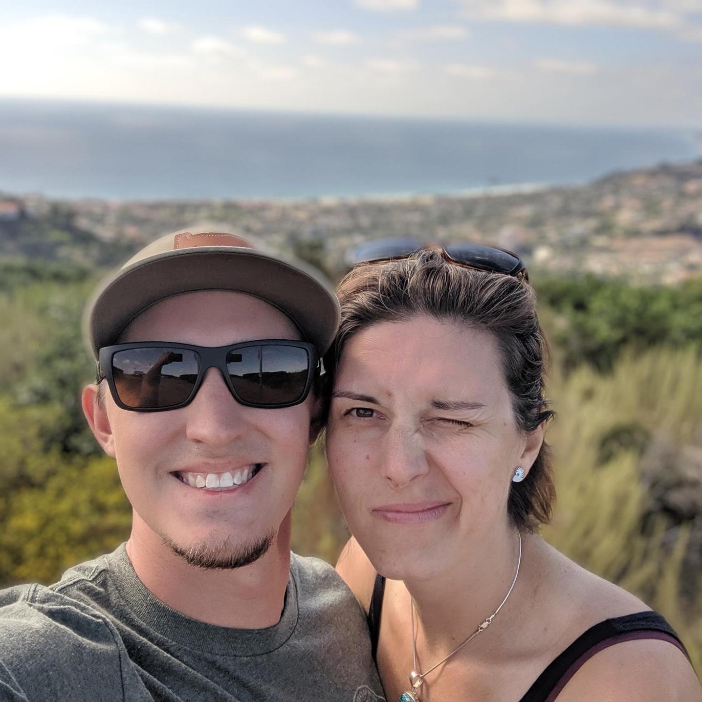 Finally a normal Kelle face, views of La Jolla on our roadtrip down the California coast.