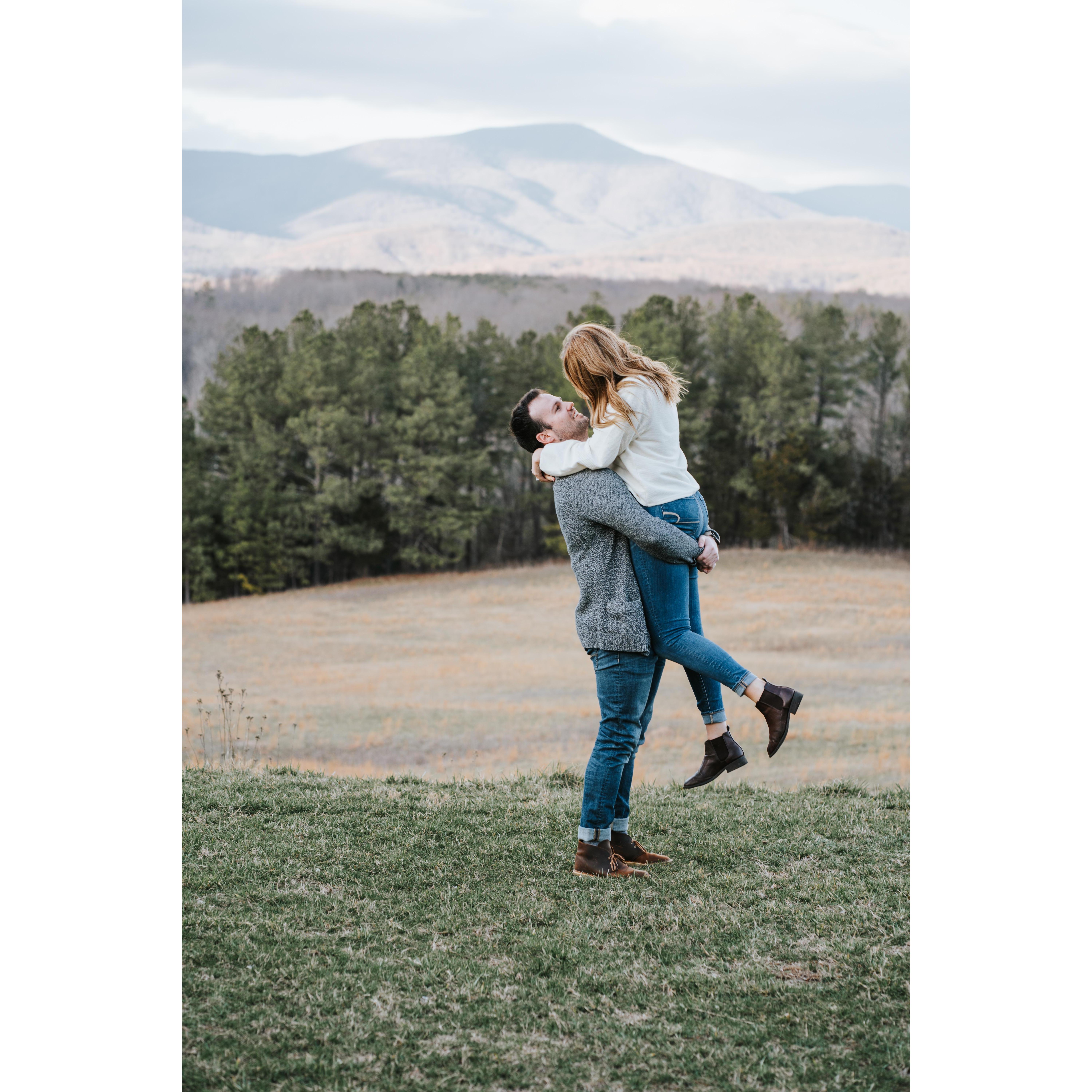 Enjoying the sweet season of engagement and wedding planning! January 2020!