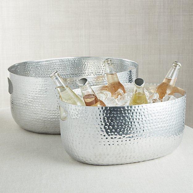 Bash Silver Beverage Tub