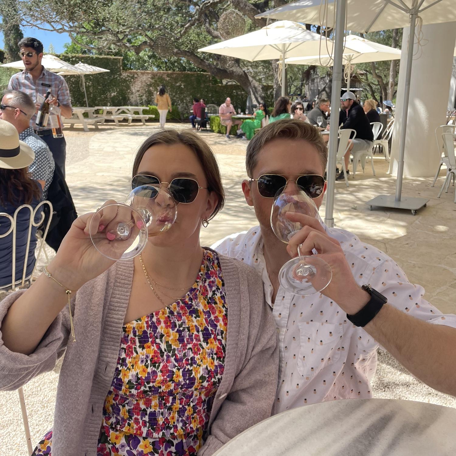 Wine tasting in Fredericksburg, TX