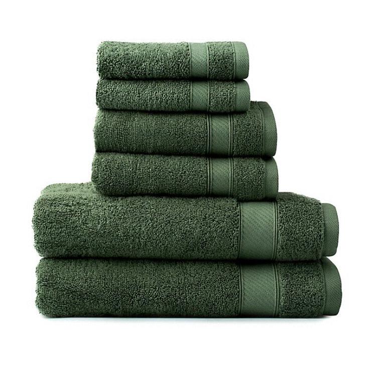 Wamsutta® 6-Piece Hygro® Duet Bath Towel Set in Sage