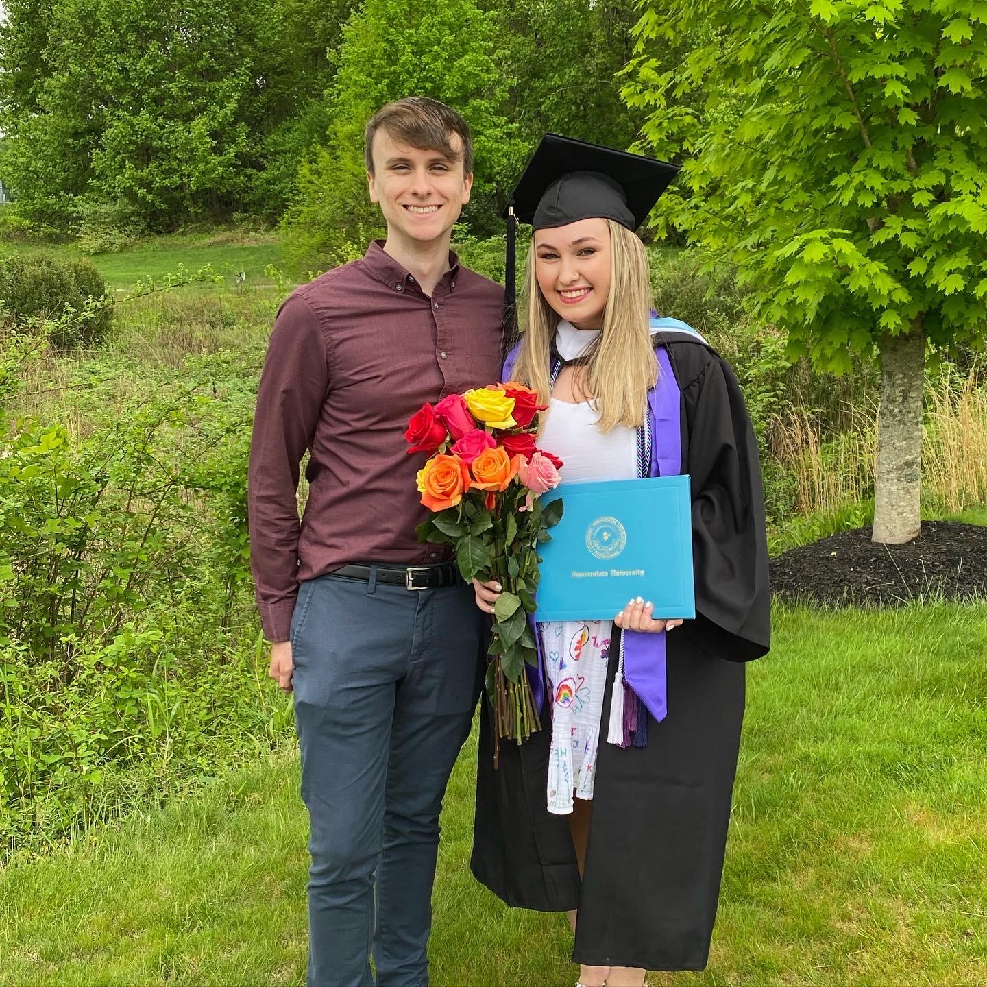 Molly's college graduation from Immaculata.