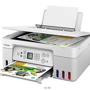 Canon® PIXMA™ G3270 MegaTank Wireless Inkjet All-In-One Color Printer, White