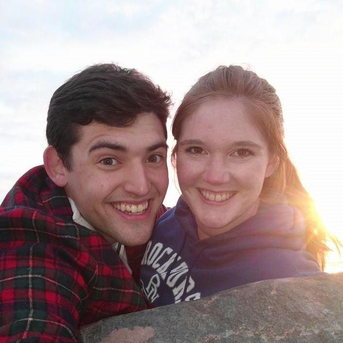 One year of dating and we're both practically glowing!