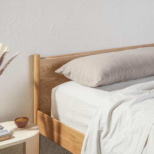 Vintage Linen Body Pillow Cover