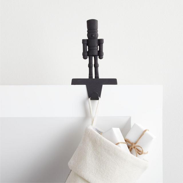 Zinc Nutcracker Christmas Stocking Hook