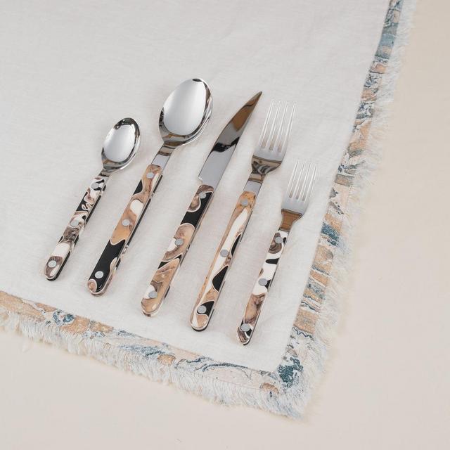 Bistro Dune Noir 5-Piece Cutlery Set