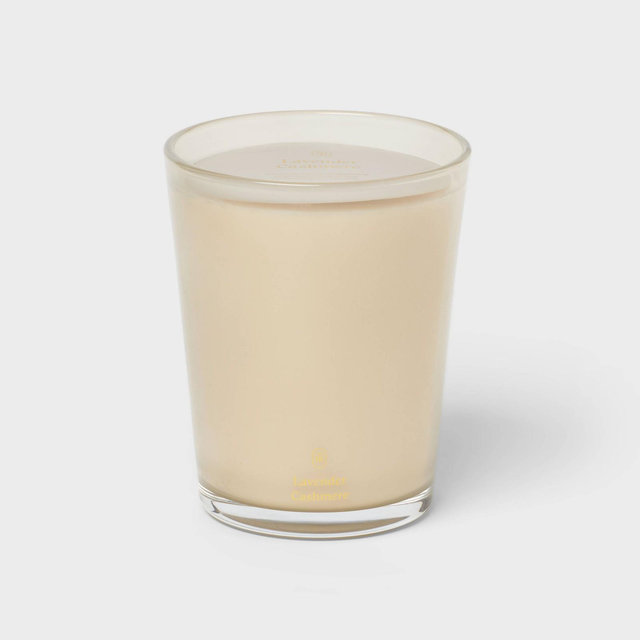 Glass Lavender Cashmere Jar Candle Gray 35.8oz - Threshold™