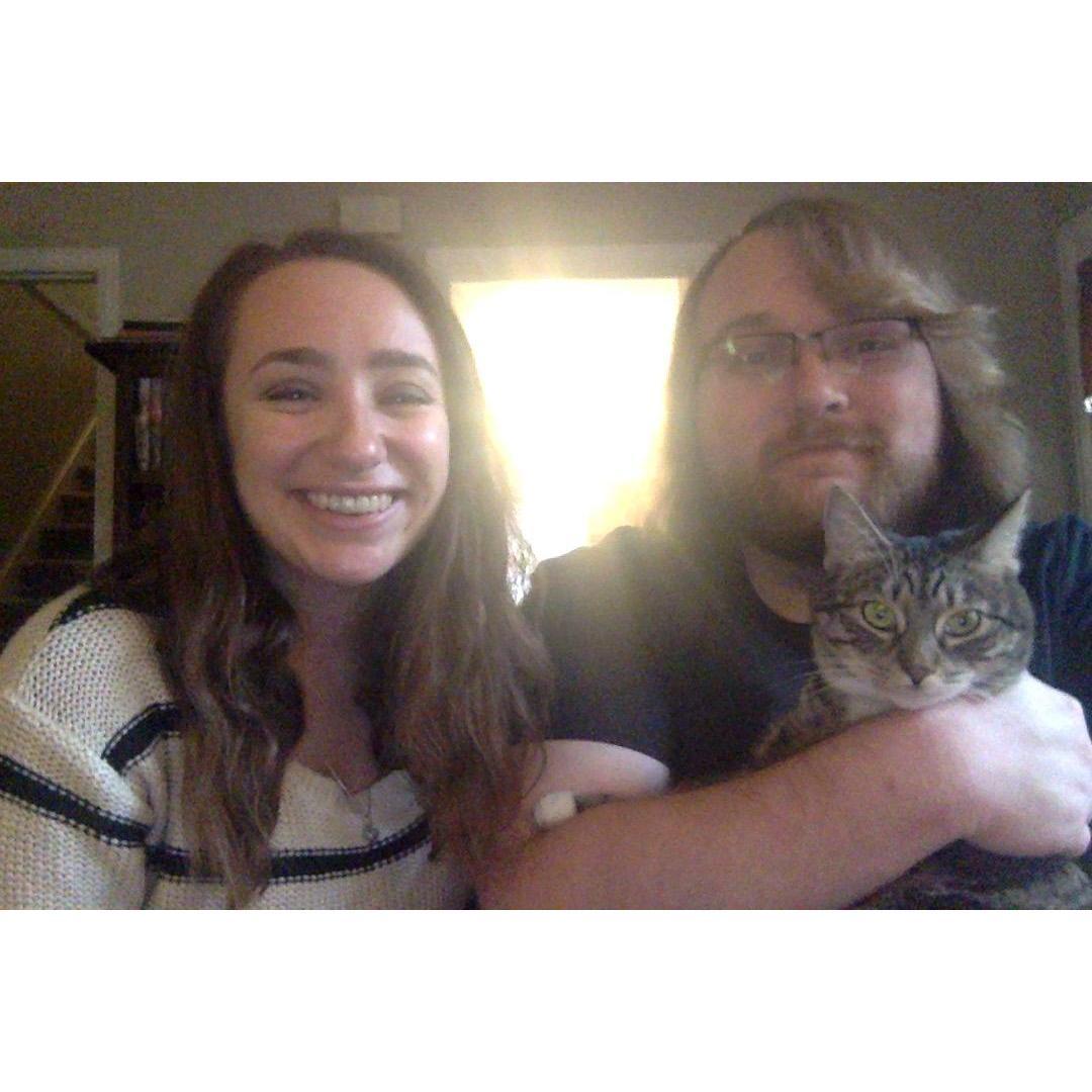 Thanksgiving, 2020 with our cat Yumi