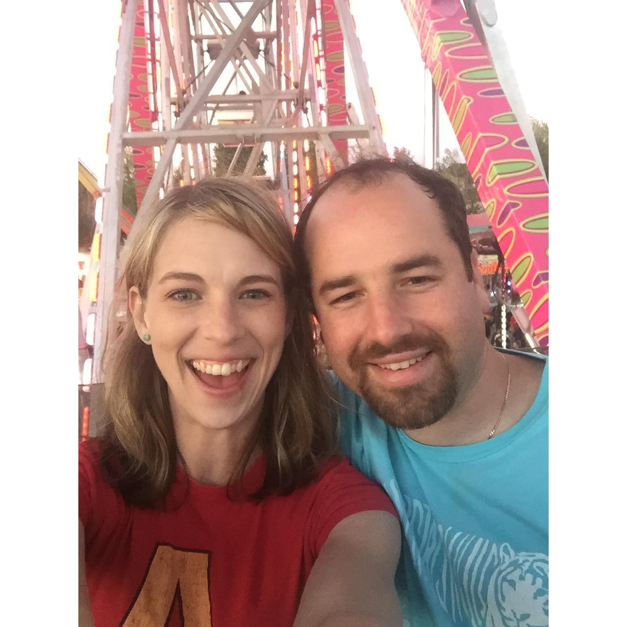 On the Ferris wheel, Sonoma County Fair, 2016