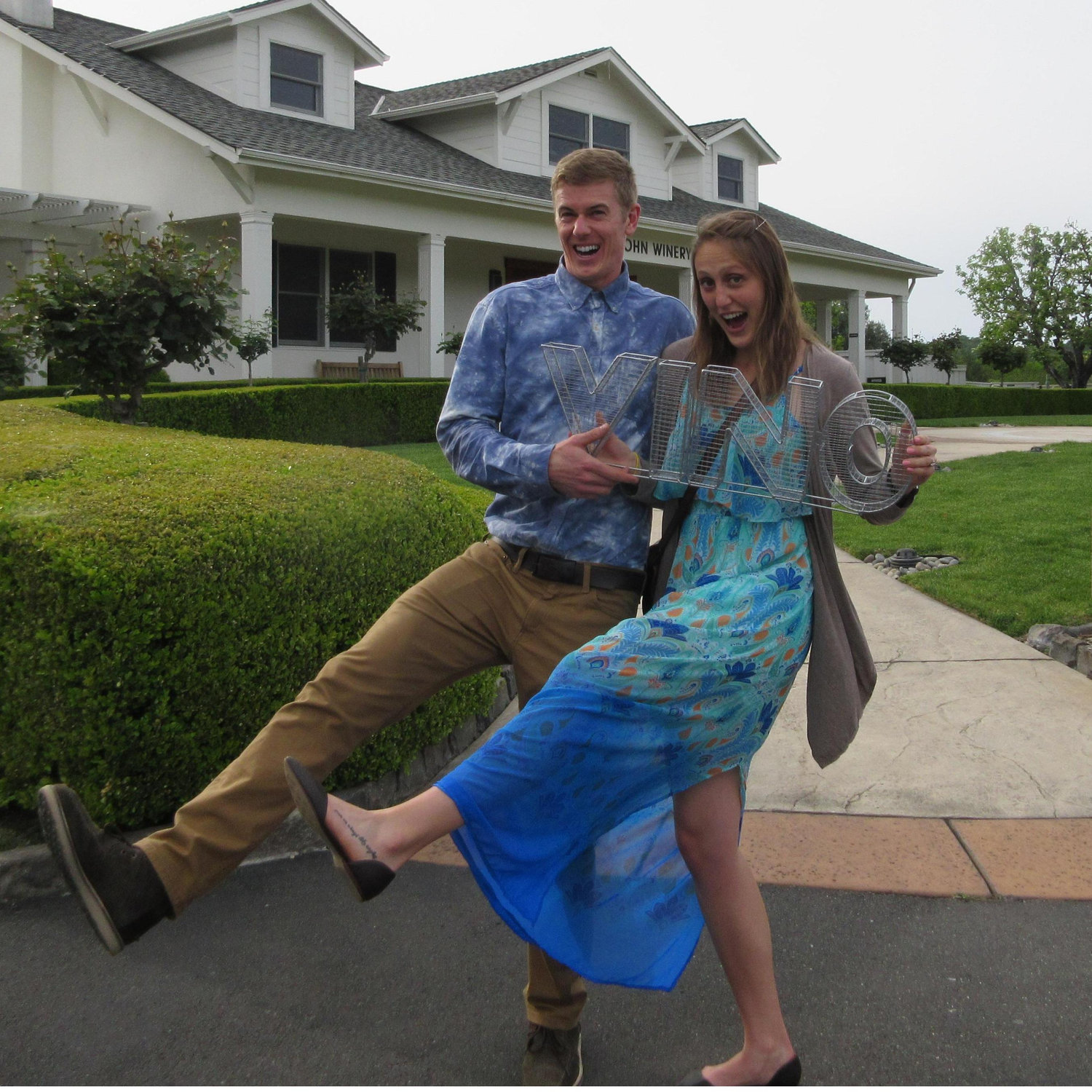Our first wine tasting trip together. Don't worry, there have been more :)