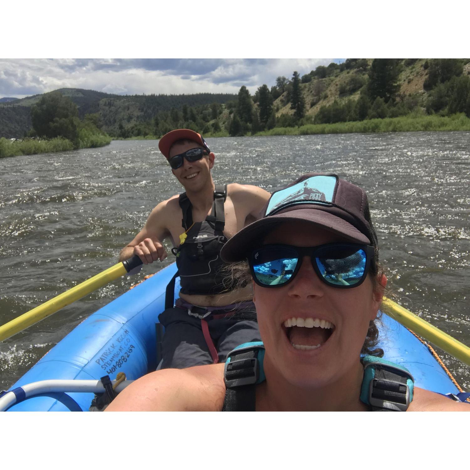 We love rafting! Its how we met!