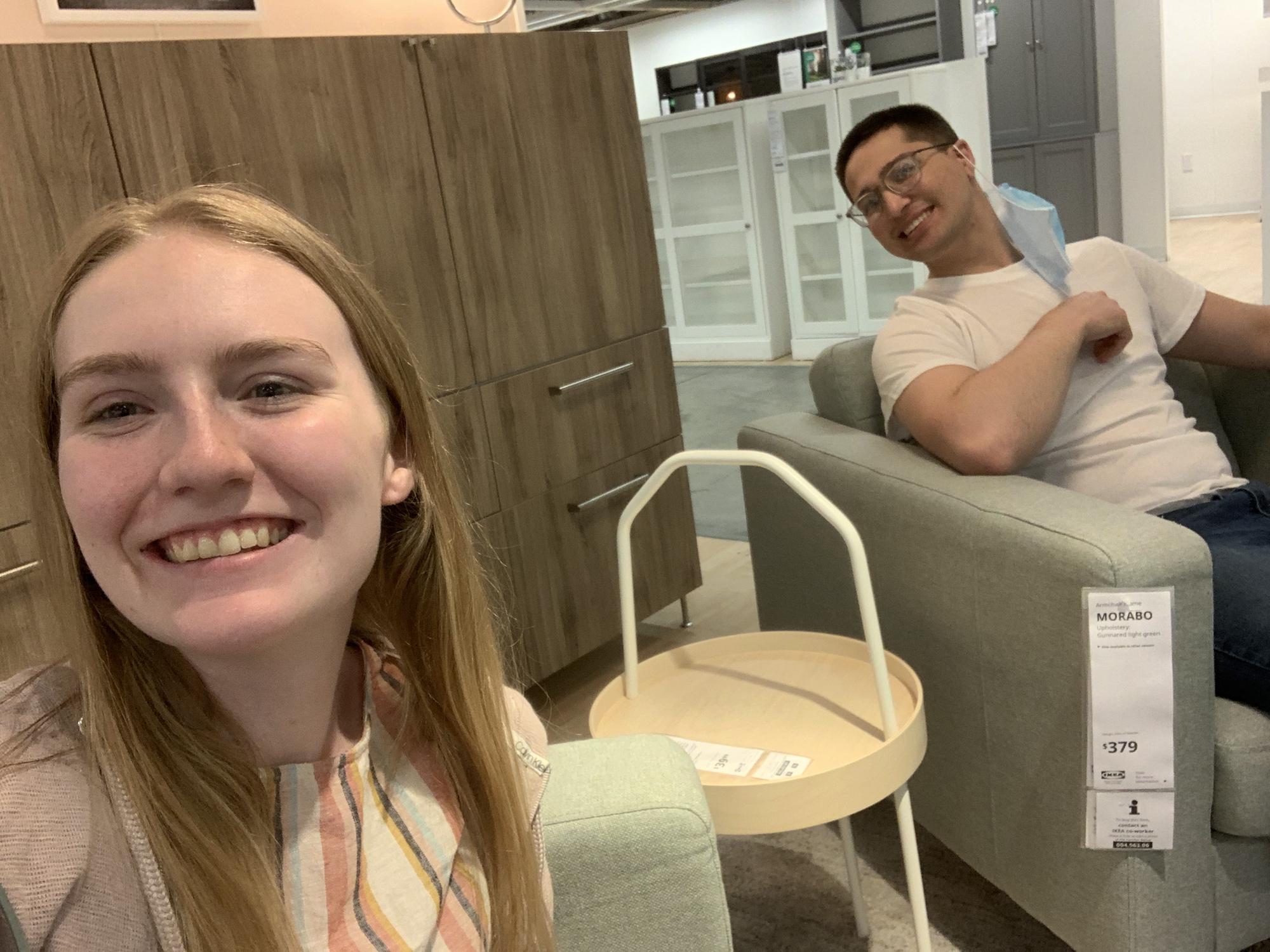 Furniture shopping at IKEA