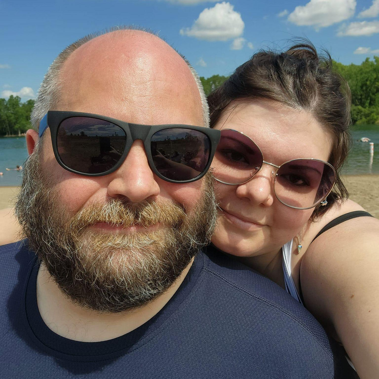 Mike took me to a beach and did BBQ for my Bday!