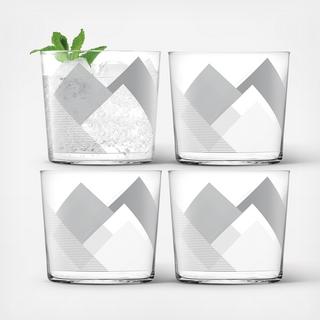 Peaks Low Tumbler, Set of 4