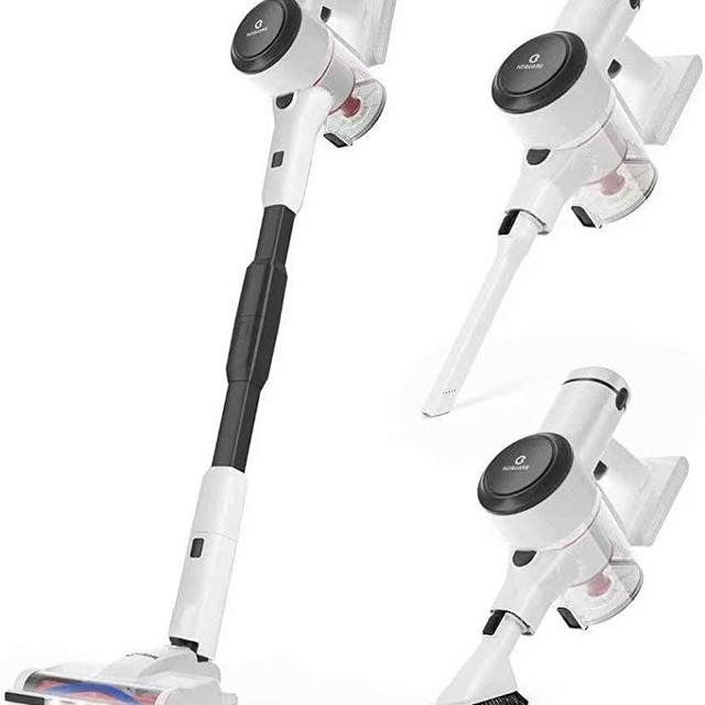 NEQUARE Cordless Vacuum Cleaner, Stick Vacuum Cleaner with 280W 25Kpa Powerful Suction 40min Runtime, 2200mAh Battery 4 in 1 Lightweight Handheld Vacuum for Car Pet Hair Carpet Hard Floor S25