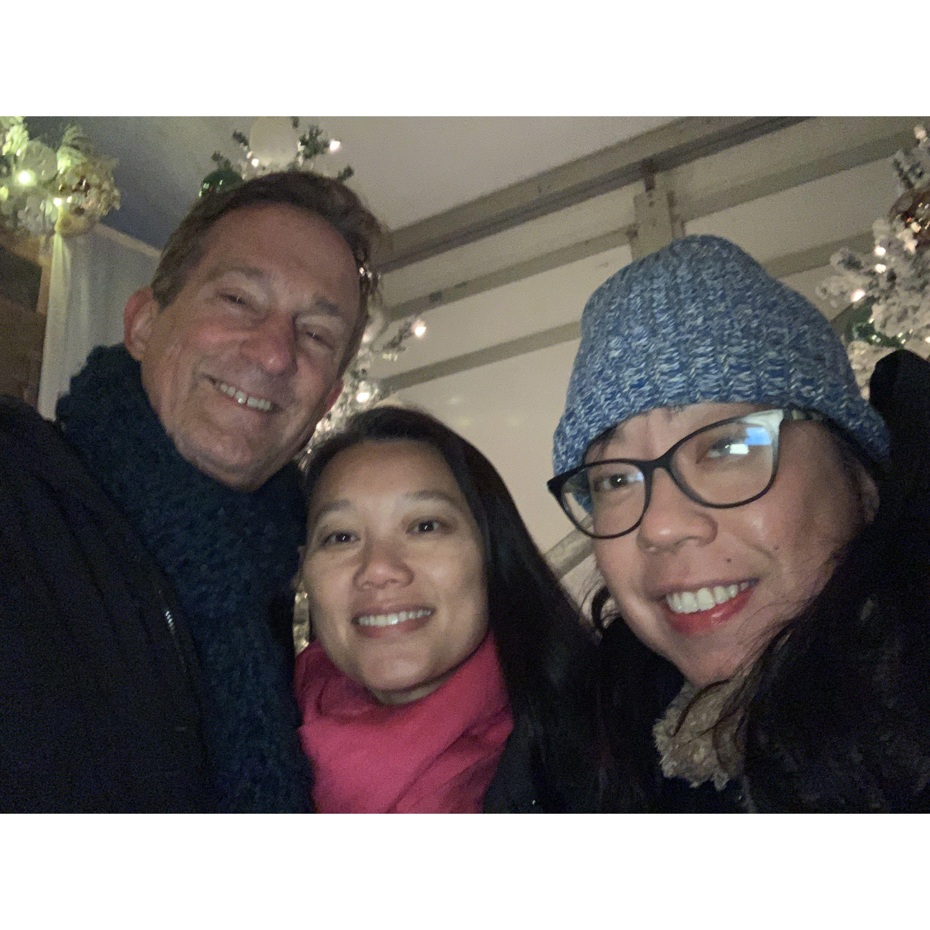 Hanging out with Judy at the Holiday Train Show at the New York Botanical Garden
