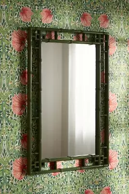 Faye Handcrafted Bamboo Mirror