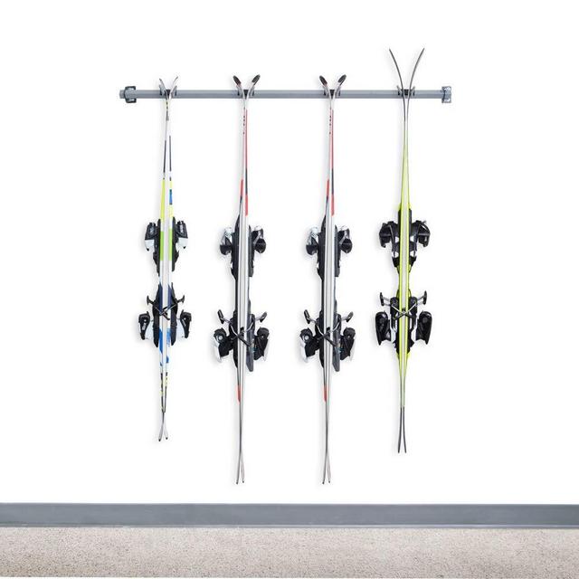 Monkey Bars Storage Wall Mounted Ski Racks (4-Pair)