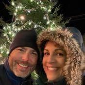 A bit chilly for a night out but this was our first trip to the Botanical Gardens A Glow