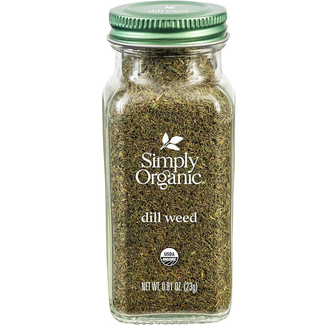 Simply Organic Dill Seed, 0.81 Ounce Bottle, Light and Soft, Delicate Flavor Pairs with Salads, Sauces and Fish, Kosher