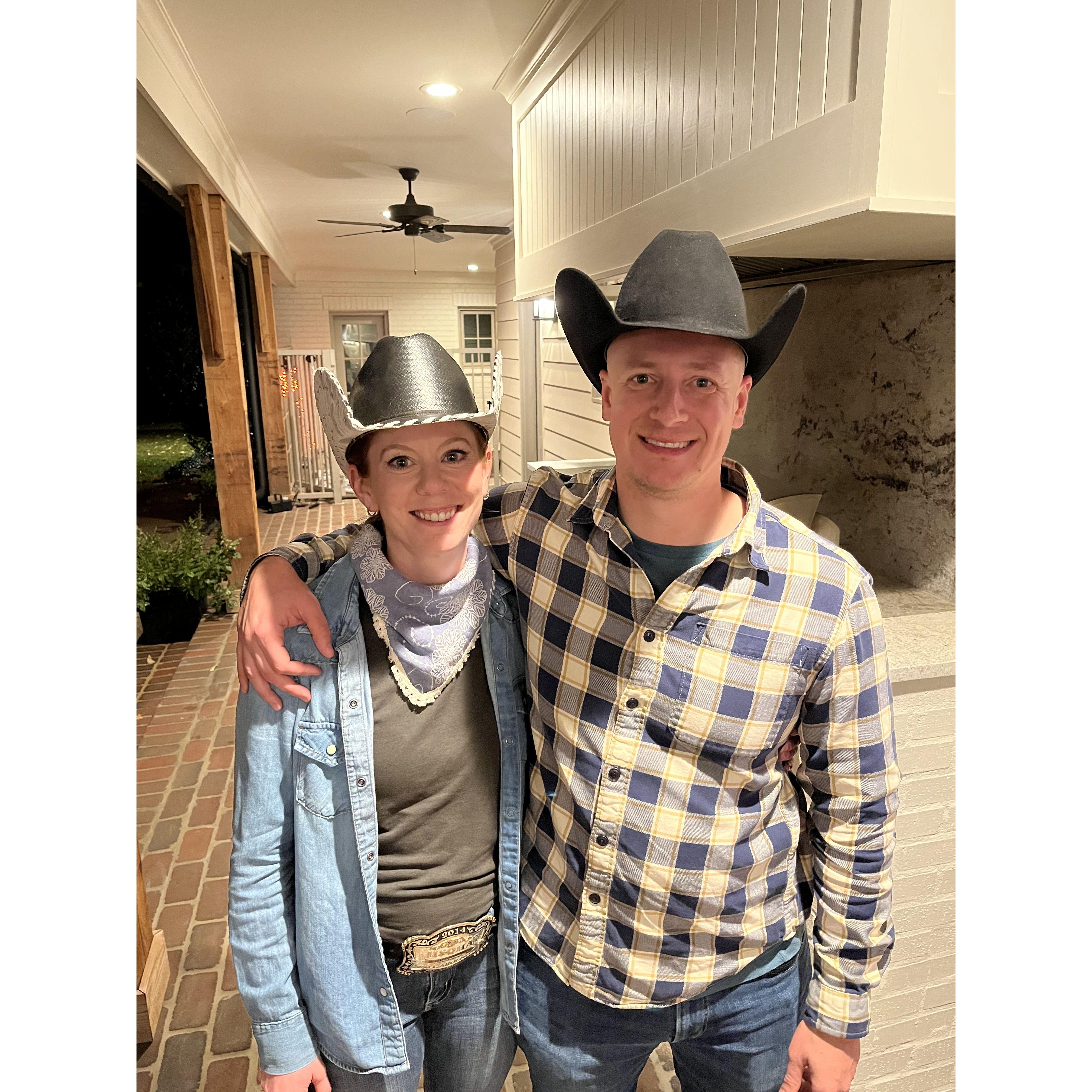 We were cowboys for Halloween, October 29, 2022