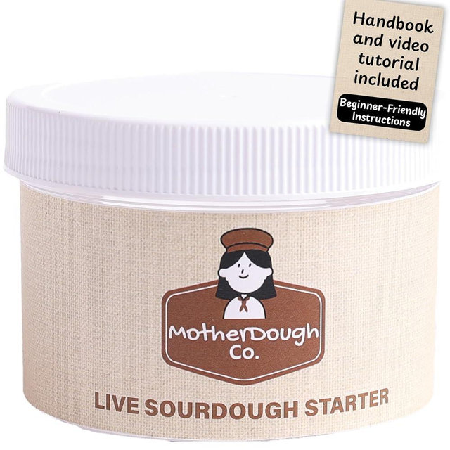 Motherdough Co. Sourdough Starter- Live, Fresh & Active Ancient and Mature Sour dough Starter Culture – The Best Sourdough Bread Starter (2 oz., Ancient & Mature)