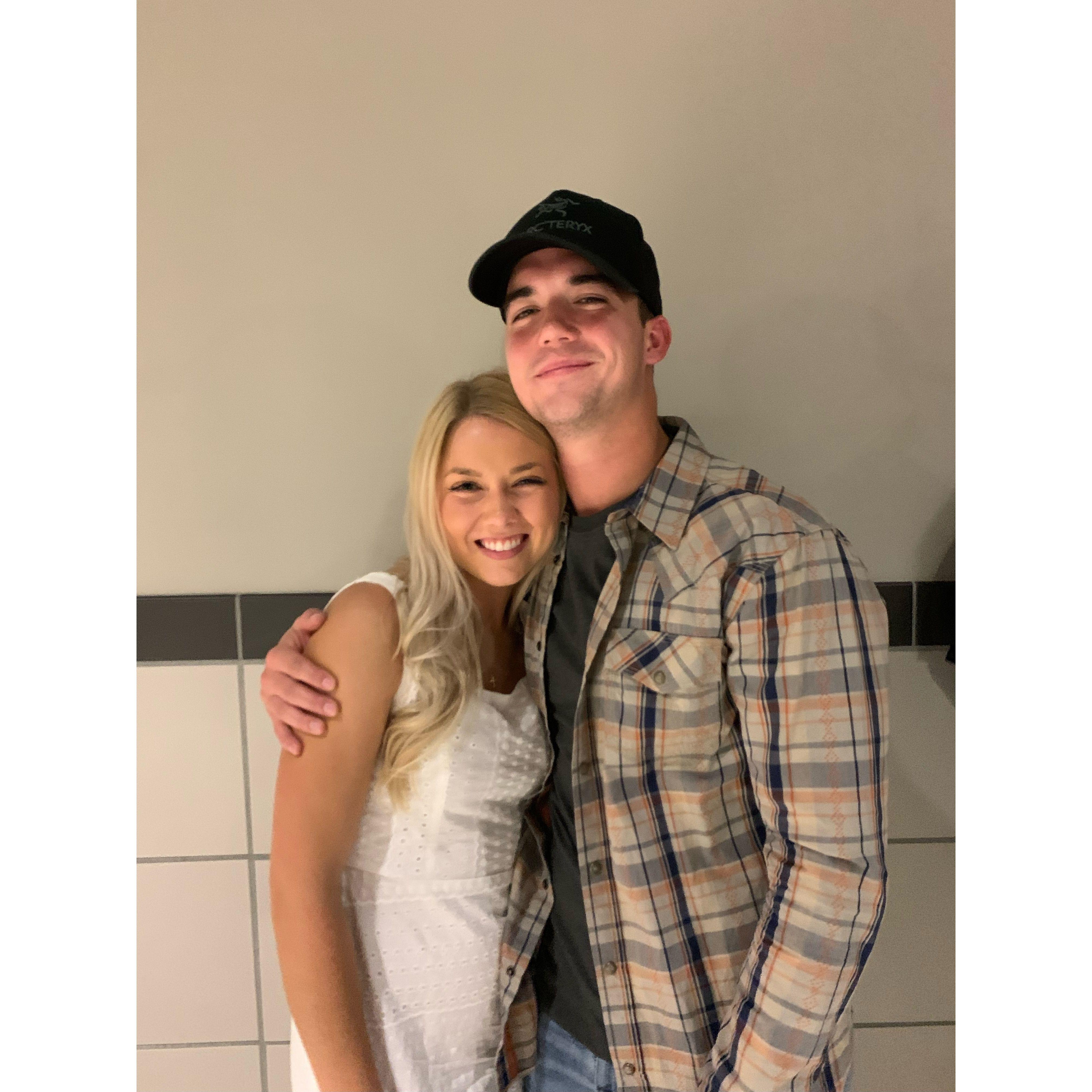 Our first picture together! Chris Stapleton Concert at Mizzou. Matthew came to visit a friend (thanks Cole) but it didn't hurt that he took Libby on 3 dates that weekend :)