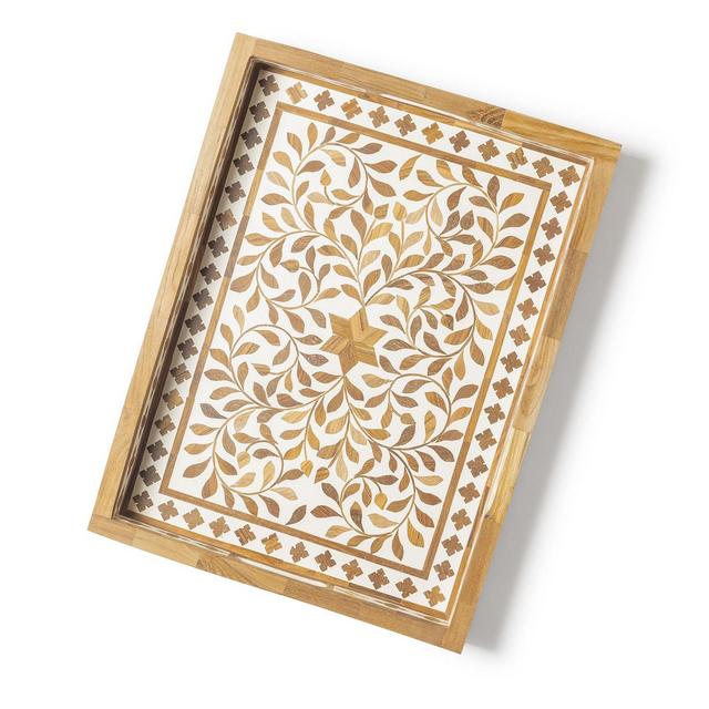 Jodhpur Wood Inlay Decorative Tray