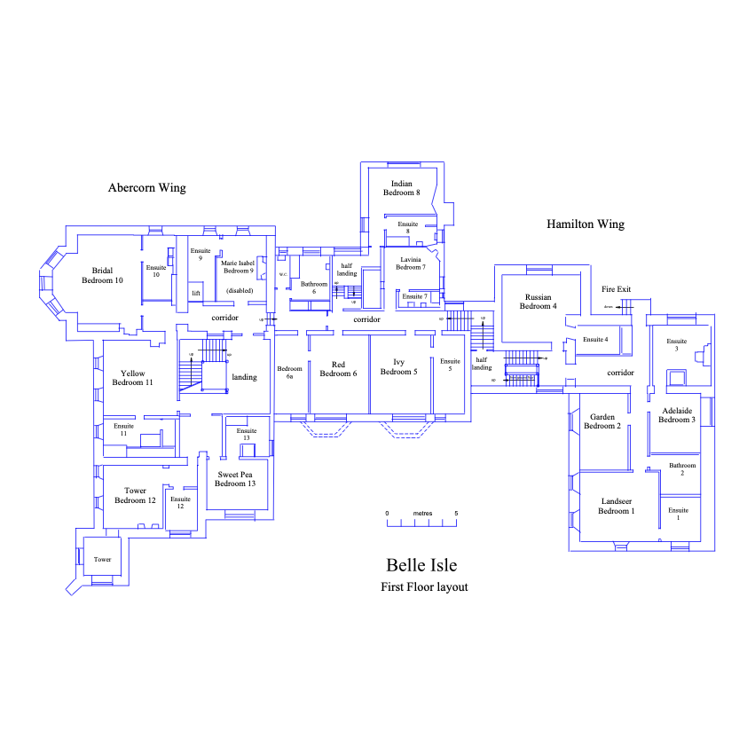 Belle Isle First Floor - Bedrooms