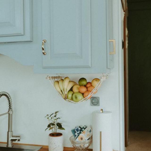The Original Macrame Fruit Hammock, Hanging Fruit Basket