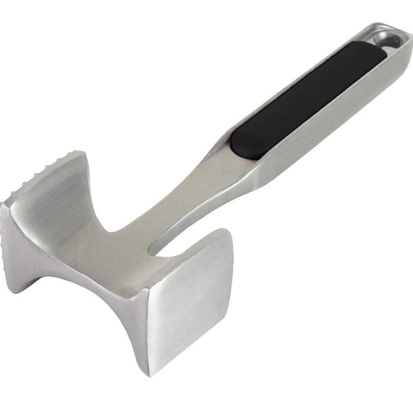 KitchenAid Gourmet Multi Sided Meat Tenderizer for Pounding Meats, Nuts, Shellfish, ect, Hang Hole for Easy Storage, Hand Wash, One Size, Black