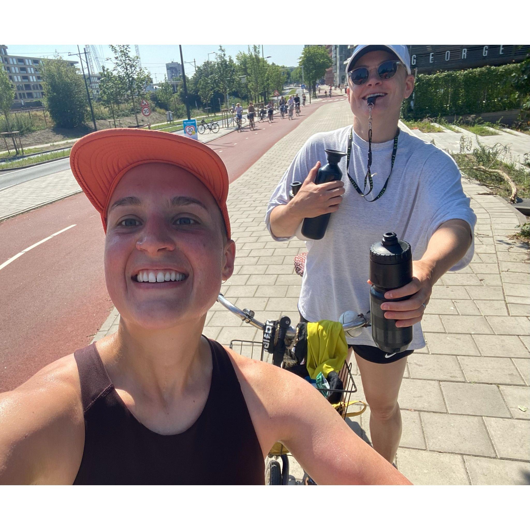 Coach Sas' for Alex's yearly half marathon.